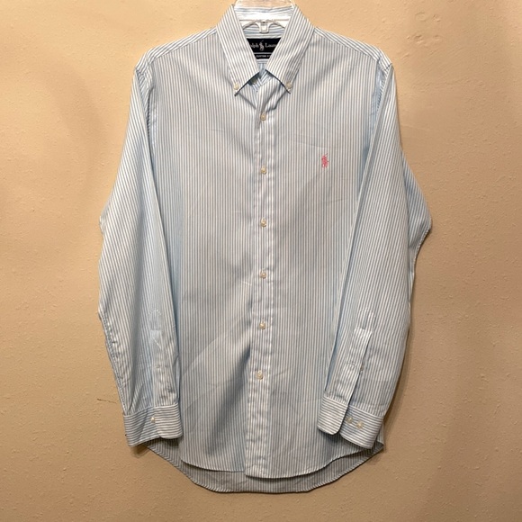 2 Ralph Lauren Custom Fit Dress Shirts 2 Shirt Bundle 15 32/33 - Picture 2 of 11